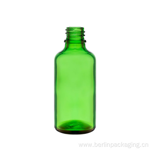 Green Glass Dropper Bottle